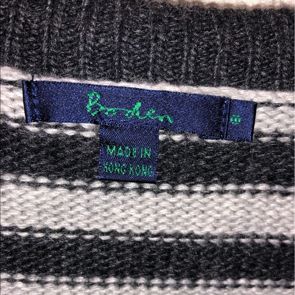 Boden gray Striped Sweater UK8 - Picture 2 of 3